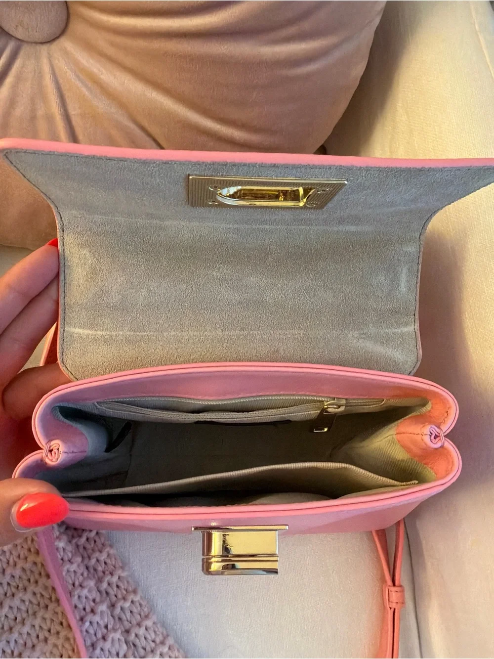 Furla 1927 Mini Top Handle Bag with Silk Furla Scarf